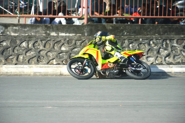 Tarakan Indonésia Maio 2017 Motoprix Campeonato Nacional Aveia Circuito Não — Fotografia de Stock