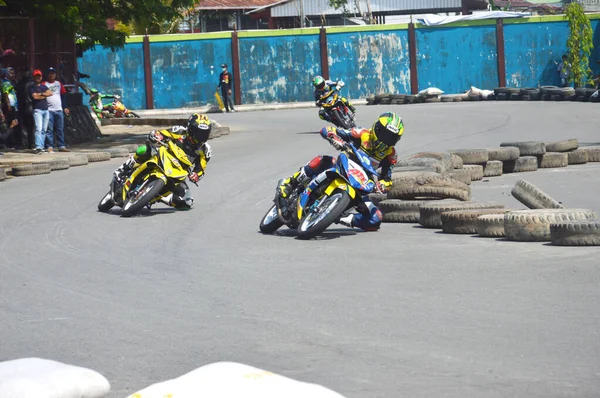 Tarakan Indonesia Mayo 2017 Campeonato Nacional Motoprix Circuito Permanente Datu —  Fotos de Stock