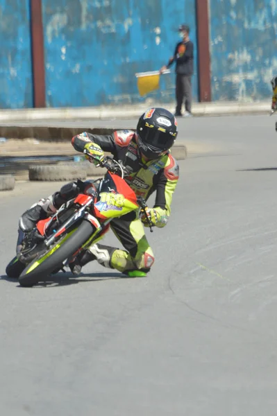 Tarakan Indonésie Mai 2017 Championnat National Motoprix Sur Circuit Non — Photo