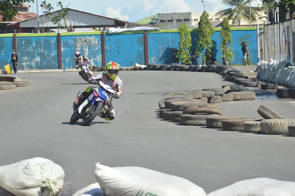 Tarakan Indonezja Maja 2017 Mistrzostwa Kraju Motoprix Oin Niestałego Obwodu — Zdjęcie stockowe