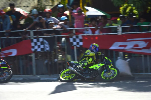 Tarakan Indonésia Maio 2017 Motoprix Campeonato Nacional Aveia Circuito Não — Fotografia de Stock