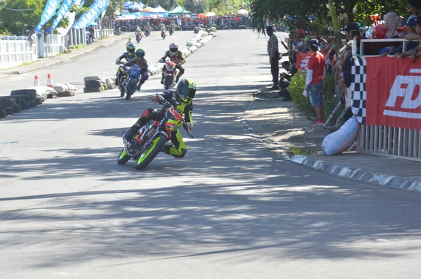 Tarakan Indonesia Mayo 2017 Campeonato Nacional Motoprix Circuito Permanente Datu —  Fotos de Stock