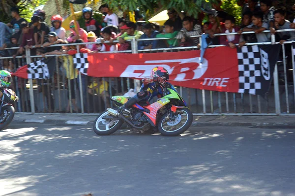 Tarakan Indonésia Maio 2017 Motoprix Campeonato Nacional Aveia Circuito Não — Fotografia de Stock