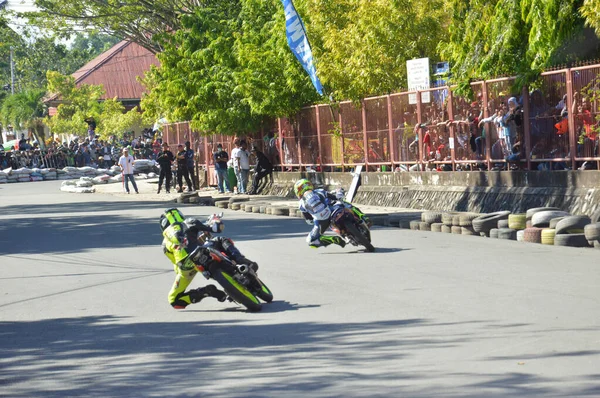 Tarakan Indonésia Maio 2017 Motoprix Campeonato Nacional Aveia Circuito Não — Fotografia de Stock