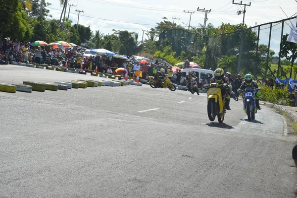 Tarakan Indonesien November 2016 Auf Der Rennstrecke Wurde Hart Gekämpft — Stockfoto