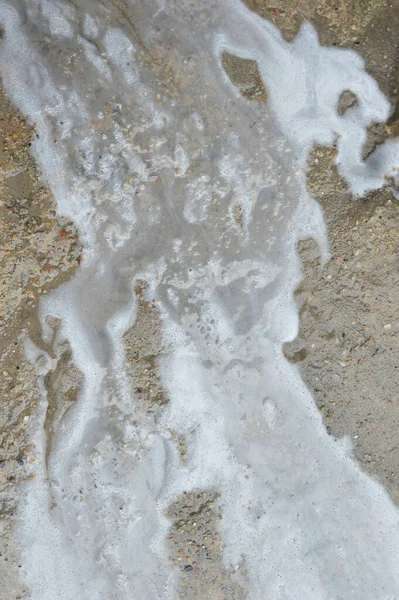 White Soapsuds Floor — Stock Photo, Image