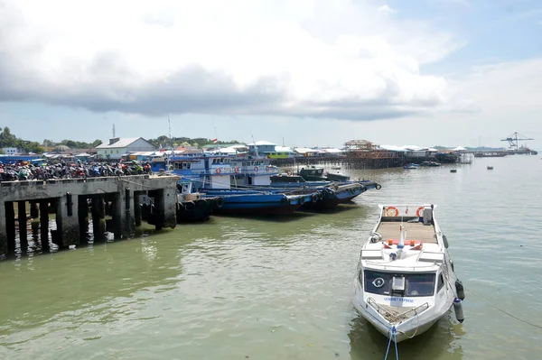 Tarakan Indonesia Februari 2018 Activiteiten Tengkayu Zeehaven Tarakan Indonesië — Stockfoto
