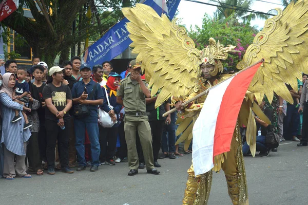 Tarakan Indonesien Verbindung Setzen August 2019 Die Teilnehmer Tragen Traditionelle — Stockfoto