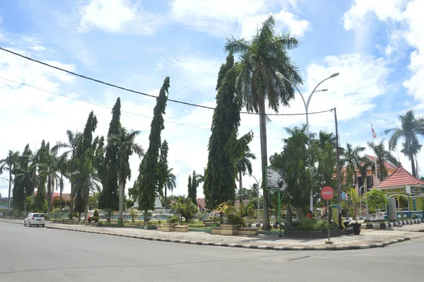 Nunukan Indonésia Julho 2018 Atmosfera Centro Urbano Nunukan Província Kalimantan — Fotografia de Stock