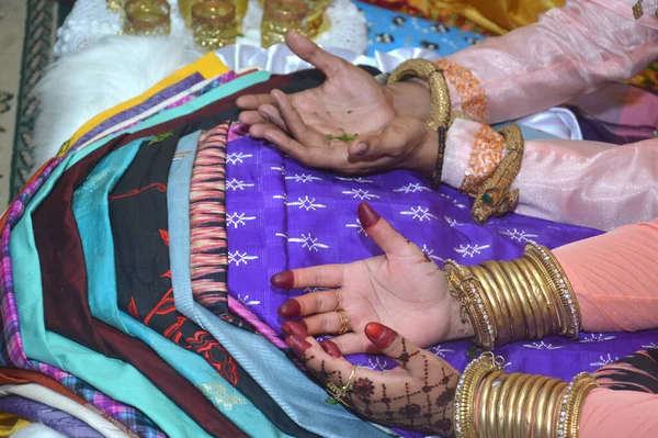 Mappacci Cerimônia Casamento Tradicional Bugisnese Indonésia Antes Casamento — Fotografia de Stock