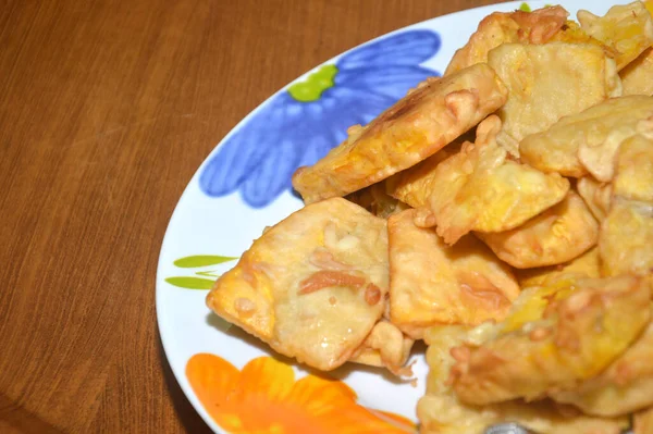 Fried Bananas Covered Flour Dough Snack Commonly Found Indonesia Malaysia — Stock Photo, Image