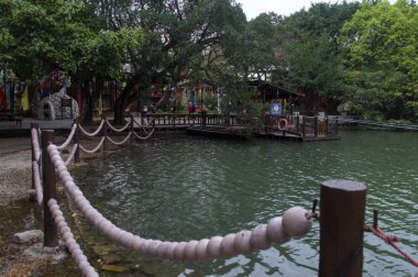 Göl ile tropik orman