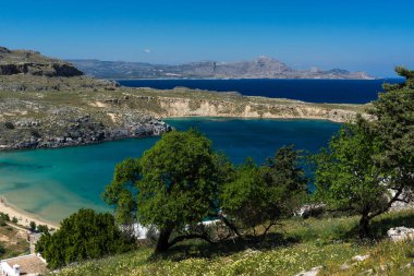 Güzel Körfez'Akdeniz Rhodes, Yunanistan