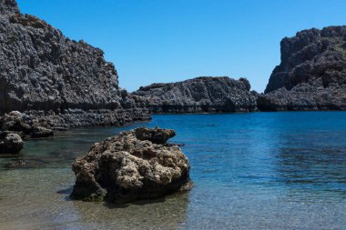 Güzel Körfez'Akdeniz Rhodes, Yunanistan