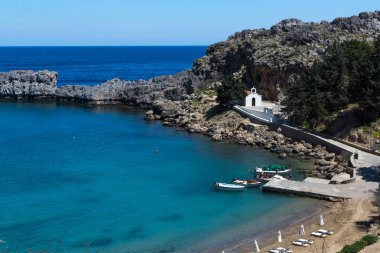 Güzel Körfez'Akdeniz Rhodes, Yunanistan