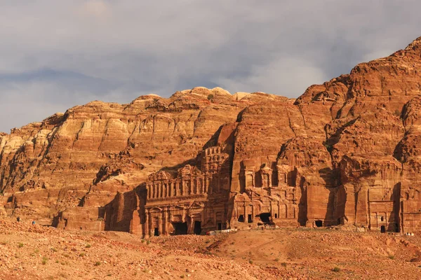 Ruiny starożytnych cywilizacji w Petra — Zdjęcie stockowe