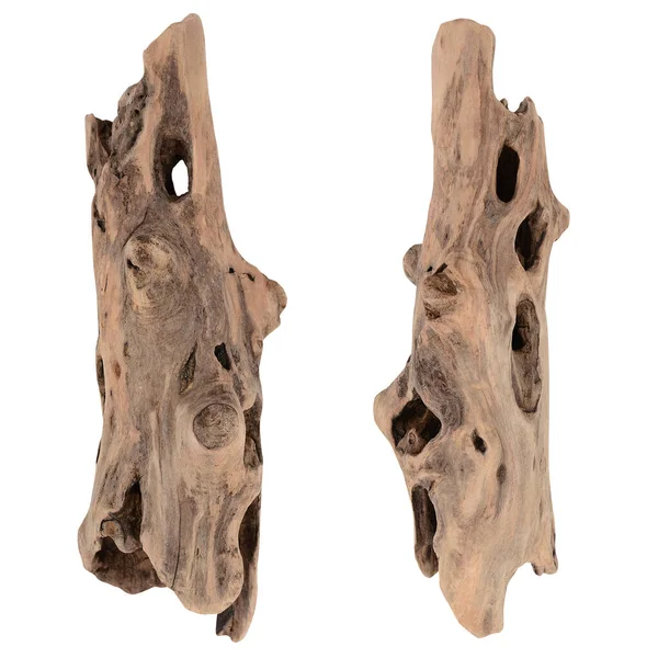 Dva Staré Kusy Naplaveného Dřeva — Stock fotografie