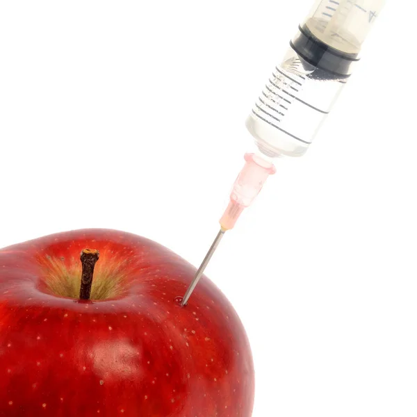 Het Concept Van Vitamine Injectie Gmo Modificatie — Stockfoto