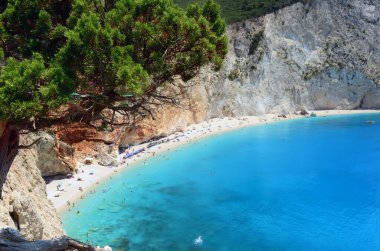 Porto Katsiki beach Lefkada Adası, Yunanistan