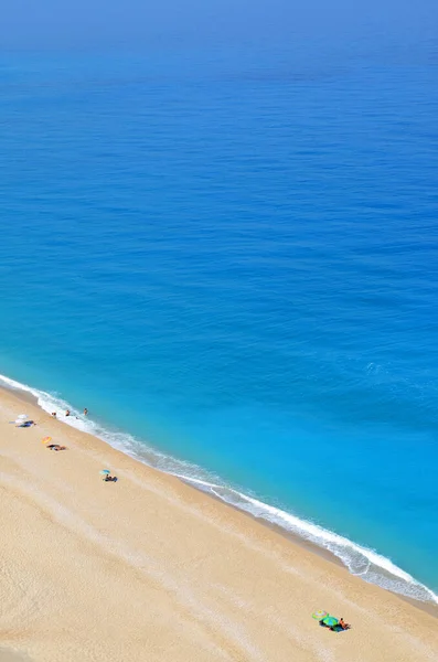 Pláž Milos Ostrově Lefkada Řecko — Stock fotografie