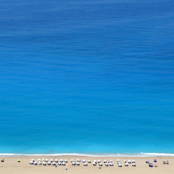 Praia Egremni Ilha Lefkada Grécia — Fotografia de Stock