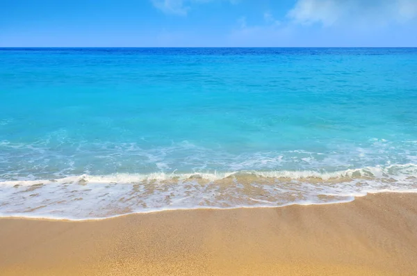 Pláž Egremni Ostrově Lefkada Řecko — Stock fotografie