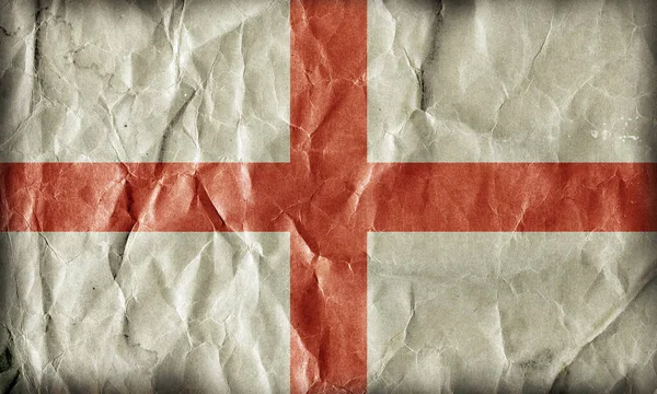 Bandera Inglaterra Sobre Fondo Grunge Papel —  Fotos de Stock