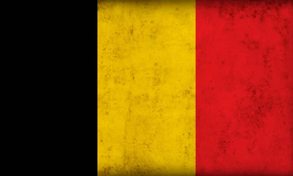Bandera Bélgica Sobre Fondo Grunge —  Fotos de Stock
