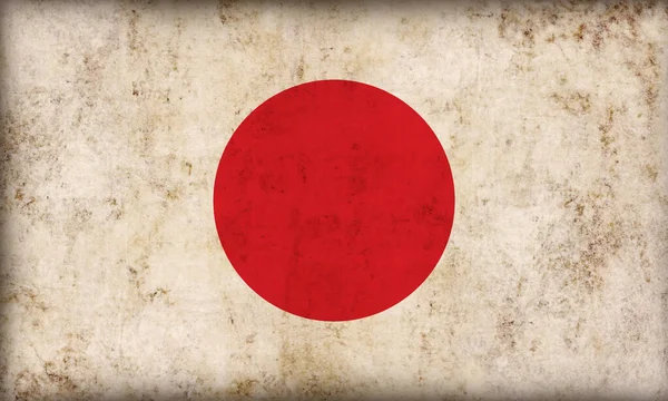 Grunge arkaplanda Japon bayrağı