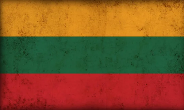 Bandeira Lituana Fundo Grunge — Fotografia de Stock