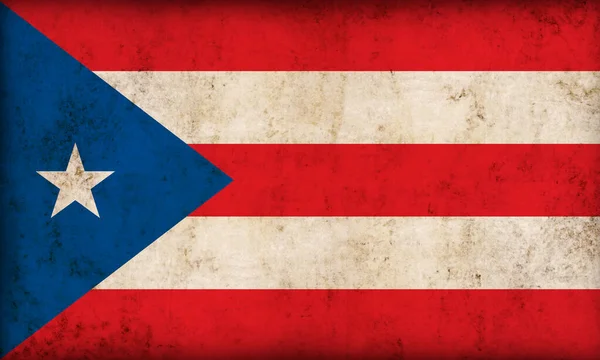 Bandiera Porto Rico Sullo Sfondo Grunge — Foto Stock