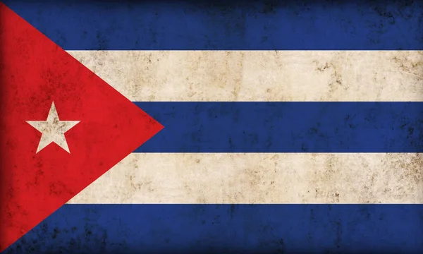 Cuban Flag Grunge Background — Stock Photo, Image