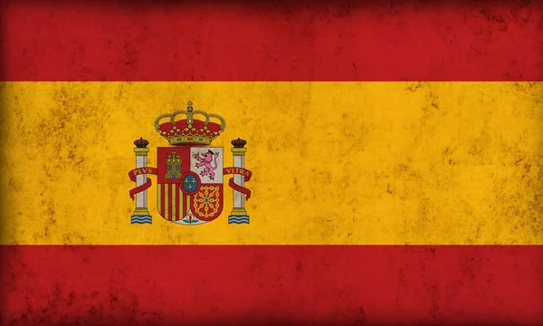 背景音乐的西班牙国旗 图库图片