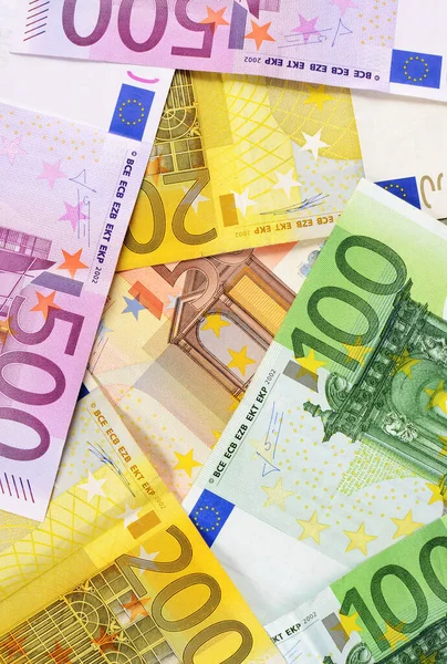 Hel Del Euro Pengar Som Bakgrund — Stockfoto