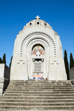 Thessaloniki, Yunanistan - Temmuz, 12.2016: Birinci Dünya Savaşı askeri mezarlıktan