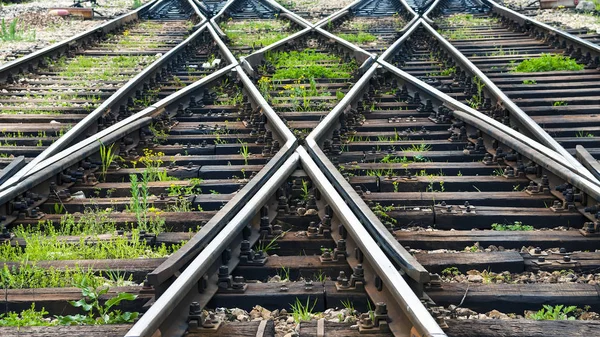 A vasútvonalak Stock Kép
