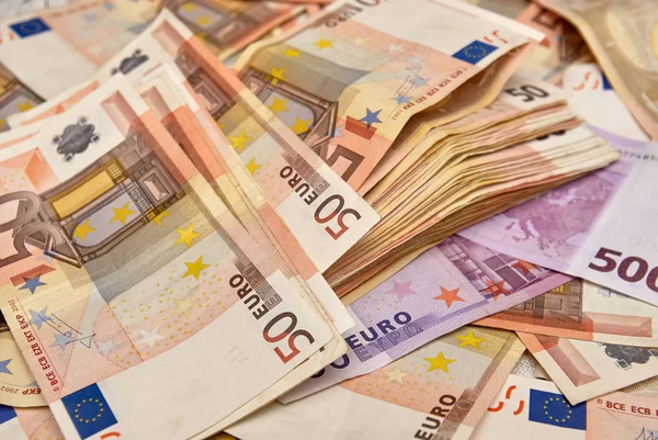 Background of euro bills — Stock Photo, Image