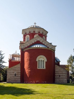 Sırp Ortodoks Manastırı Zica 13. yüzyılda, Central Serbia, Kralevo inşa edilmiş. Sırp krallarının coronational Kilisesi.