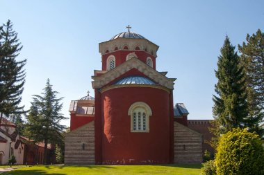 Sırp Ortodoks Manastırı Zica 13. yüzyılda, Central Serbia, Kralevo inşa edilmiş. Sırp krallarının coronational Kilisesi.