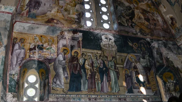 Sırp Ortodoks Manastırı Studenica Studenica Manastırı Sırbistan Freskler — Stok fotoğraf