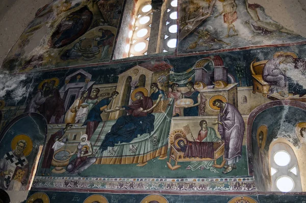Monastero Ortodosso Serbo Studenica Affreschi Nel Monastero Studenica Serbia — Foto Stock