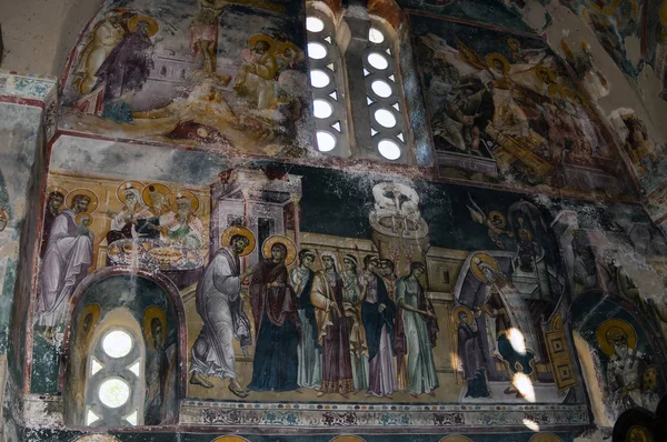 Mosteiro Ortodoxo Sérvio Studenica Frescos Mosteiro Studenica Sérvia Fotos De Bancos De Imagens