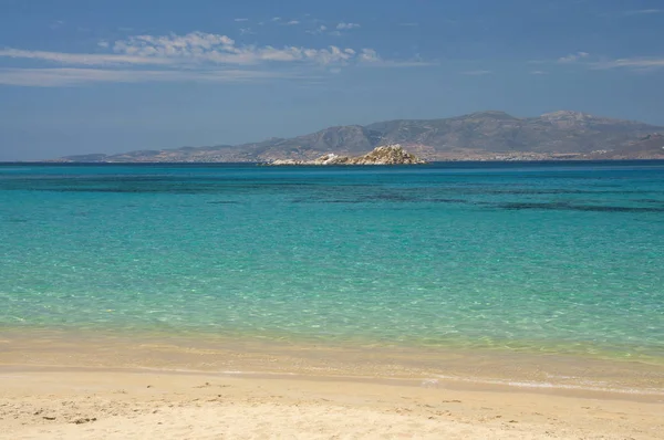 Yunanistan Naxos adasındaki Mikri Vigla Plajı