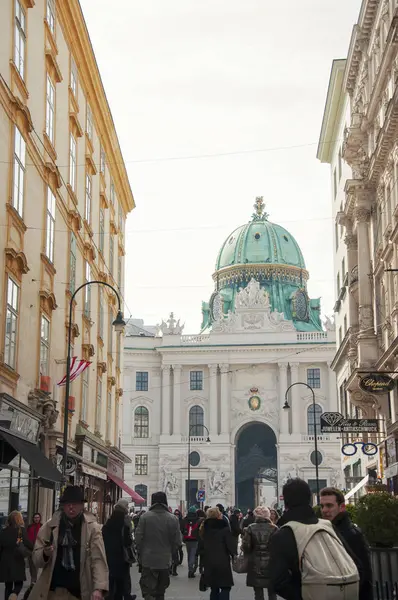 Wien Stadt Österreich 2013 Fußgängerzone Und Architektur Der Stadt Wien — Stockfoto