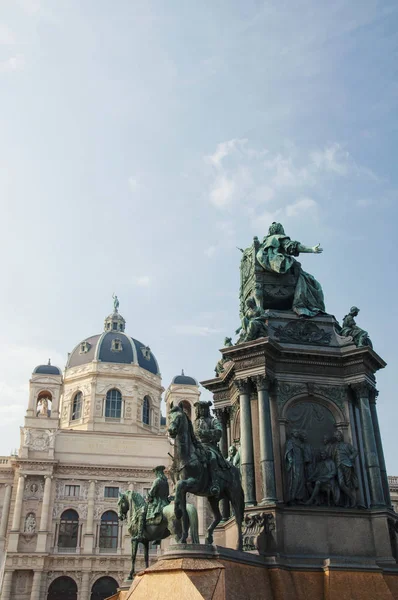 Viyana Şehir Avusturya 2013 Maria Theresa Anıt Doğal Tarih Müzesi — Stok fotoğraf