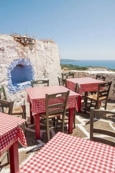 Traditional Greek Taverna Old Village Alonissos Alonissos Island Greece — Stock Photo, Image