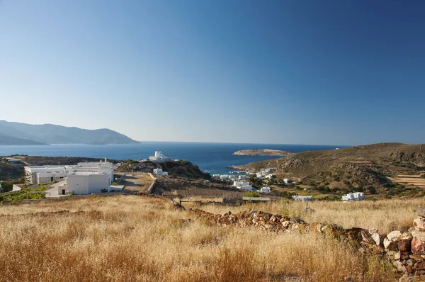 Uitzicht Het Kleurrijke Landschap Van Kimolos Eiland Griekenland — Stockfoto