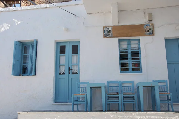 Outdoor Part Taverna Kimolos Island Greece Sunny Morning — Stock Photo, Image