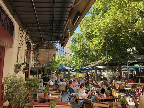 Atenas Grecia 2019 Paseando Por Distrito Monastiraki Día Soleado — Foto de Stock