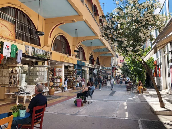 Atene Grecia 2019 Passeggiata Nel Quartiere Monastiraki Una Giornata Sole — Foto Stock